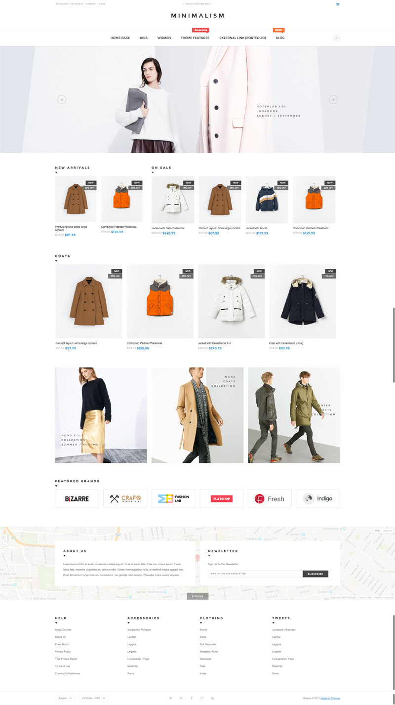 Minimalism - Responsive Magento Theme