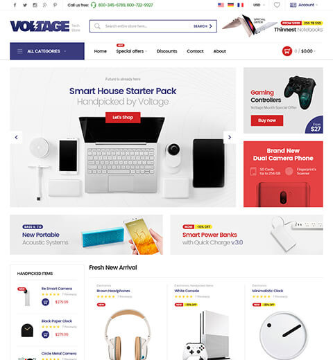 Voltage - Multipurpose Responsive Magento Theme